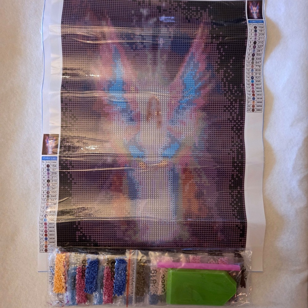 Mixed Lot of 4 Religious Angel Jesus 3D Diamond Art Canvas Craft Kits‎ 30x40cm - Picture 2 of 14